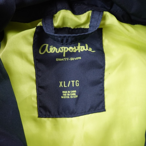 Aeropostale Vest Womens XL Blue Sleeveless Full Zip Quilted Puffer Jacket Coat - Picture 3 of 9